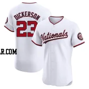 Corey Dickerson Men's Washington Nationals White Elite Home Jersey