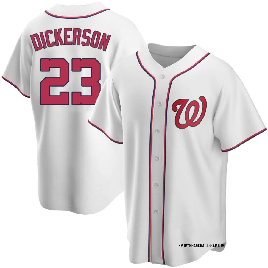 Corey Dickerson Men's Washington Nationals White Replica Home Jersey