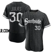 Corey Julks Men's Chicago White Sox Black Authentic 2021 City Connect Jersey