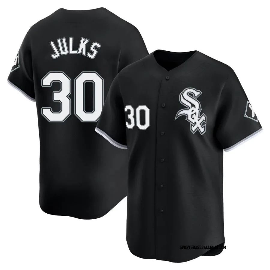 Corey Julks Men's Chicago White Sox Black Limited Alternate Jersey