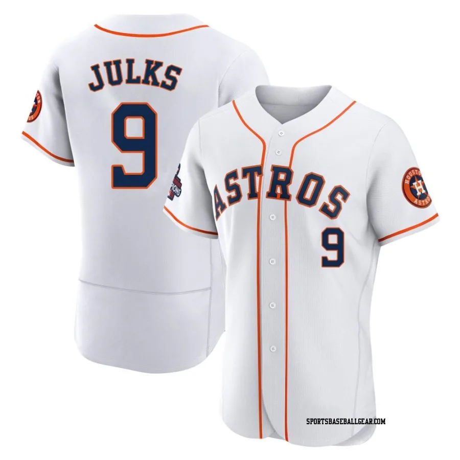 Corey Julks Men's Houston Astros White Authentic 2022 World Series Champions Home Jersey