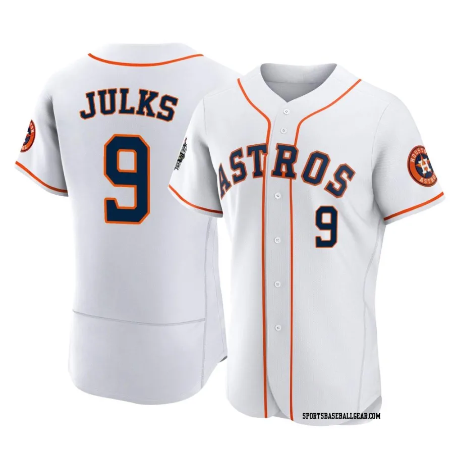 Corey Julks Men's Houston Astros White Authentic 2022 World Series Home Jersey