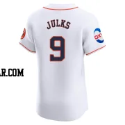 Corey Julks Men's Houston Astros White Elite Home Patch Jersey