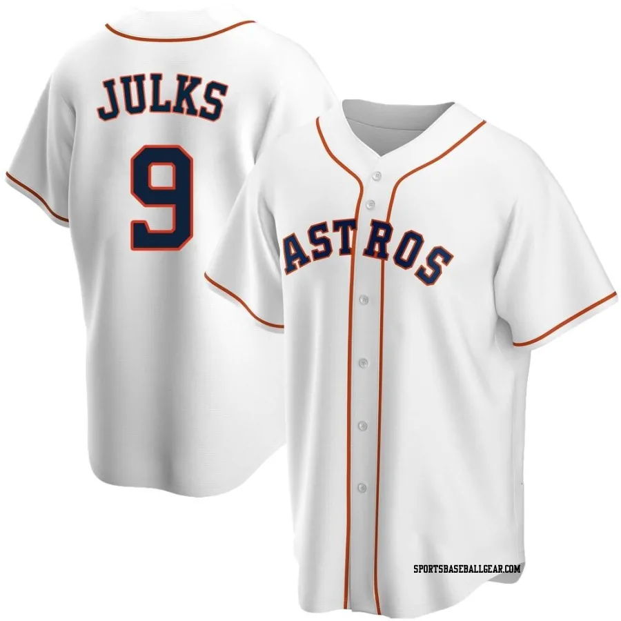 Corey Julks Men's Houston Astros White Replica Home Jersey