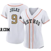 Corey Julks Women's Houston Astros Gold Authentic White 2023 Collection Jersey