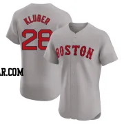 Corey Kluber Men's Boston Red Sox Gray Elite Road Jersey