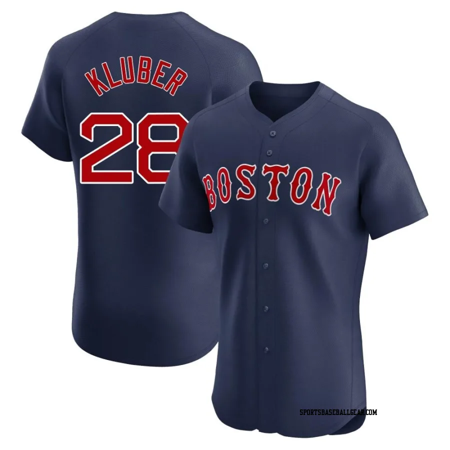 Corey Kluber Men's Boston Red Sox Navy Elite Alternate Jersey