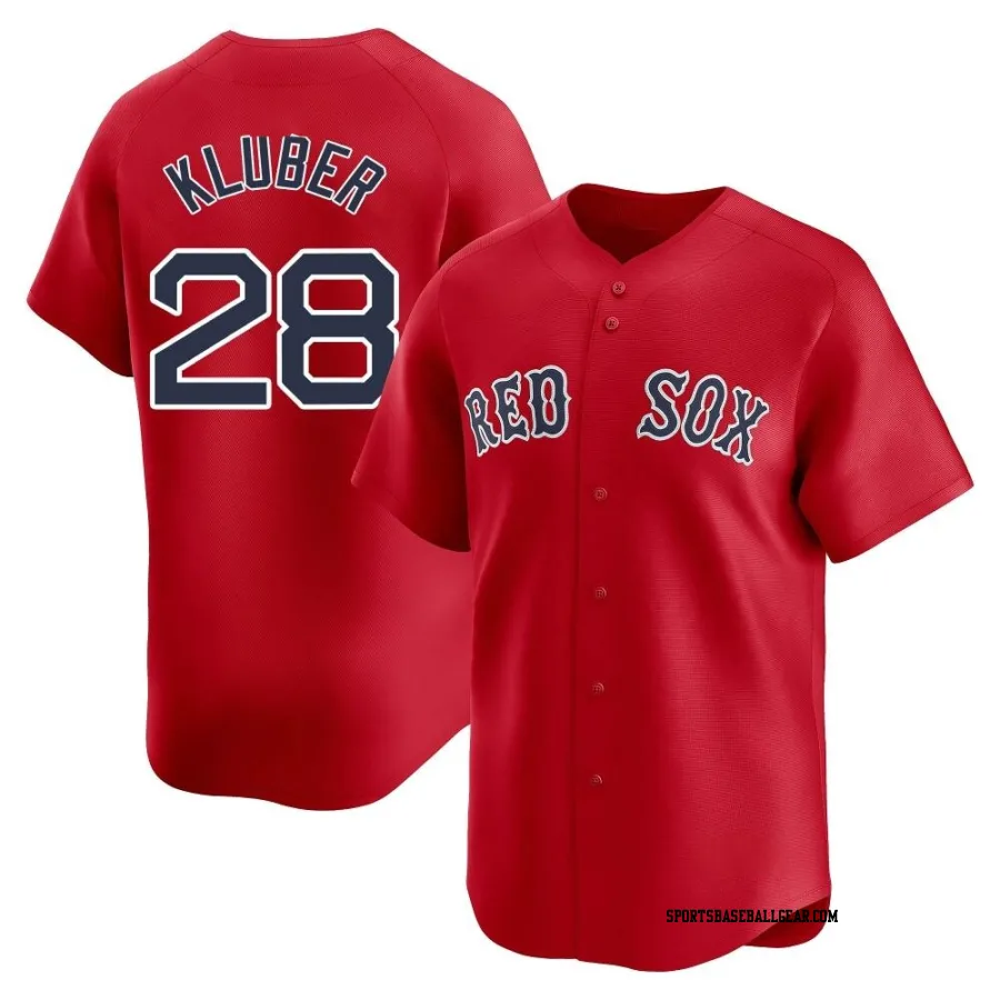 Corey Kluber Men's Boston Red Sox Red Limited Alternate Jersey