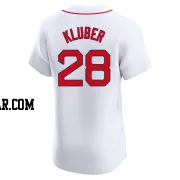 Corey Kluber Men's Boston Red Sox White Elite Home Jersey