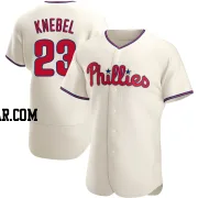 Corey Knebel Men's Philadelphia Phillies Cream Authentic Alternate Jersey