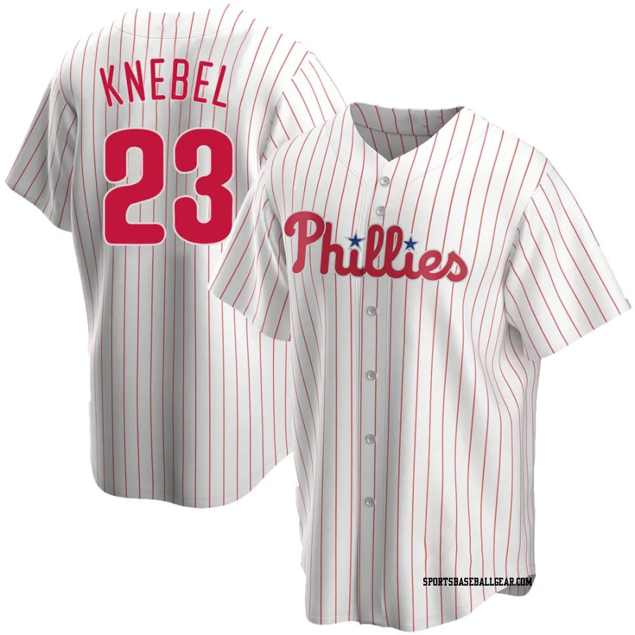 Corey Knebel Men's Philadelphia Phillies White Replica Home Jersey