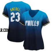 Corey Knebel Women's Philadelphia Phillies Blue Limited 2024 City Connect Jersey