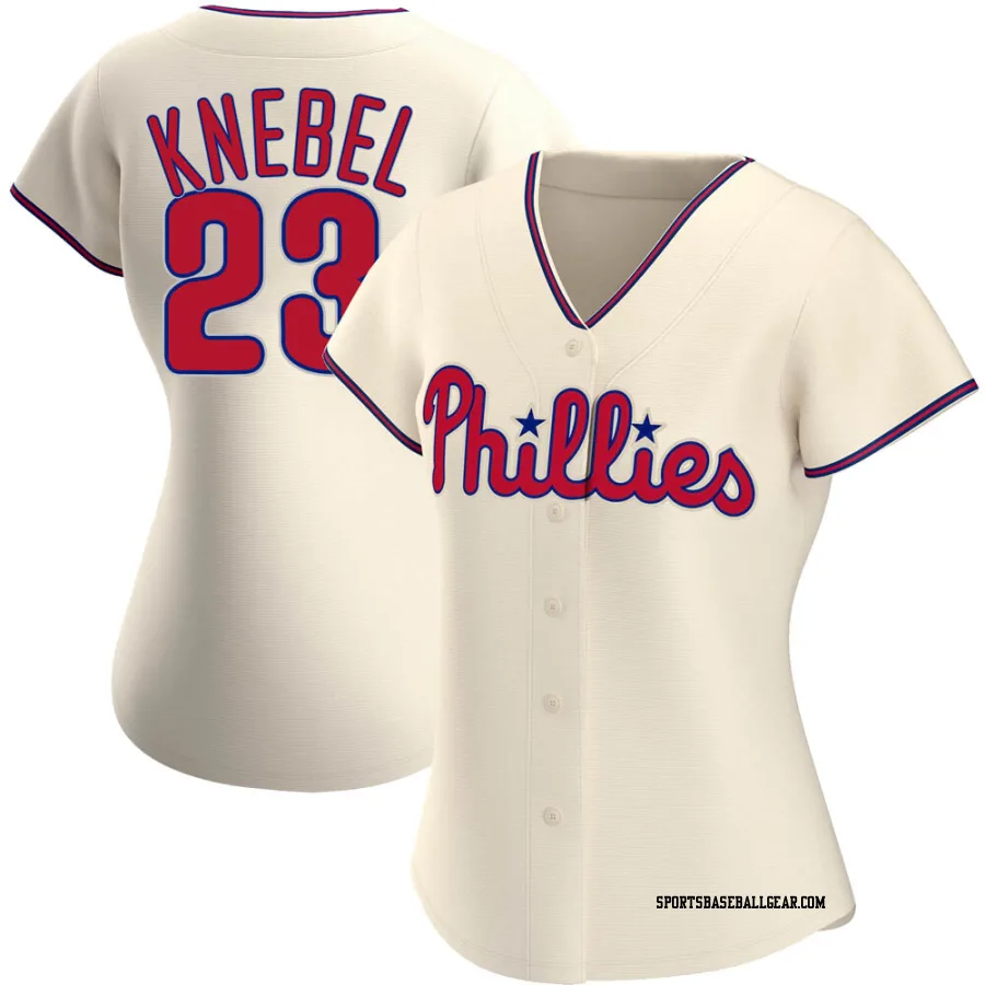 Corey Knebel Women's Philadelphia Phillies Cream Authentic Alternate Jersey