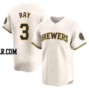 Corey Ray Men's Milwaukee Brewers Cream Limited Home Jersey