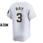 Corey Ray Men's Milwaukee Brewers White Limited Alternate Jersey