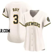 Corey Ray Women's Milwaukee Brewers Cream Limited Home Jersey