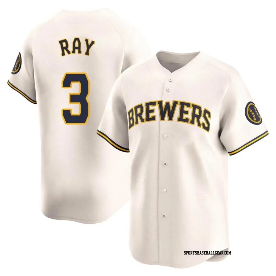 Corey Ray Youth Milwaukee Brewers Cream Limited Home Jersey