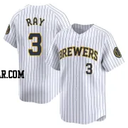 Corey Ray Youth Milwaukee Brewers White Limited Alternate Jersey