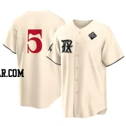 Corey Seager Men's Texas Rangers Cream Replica 2023 City Connect 2023 World Series Jersey