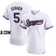 Corey Seager Men's Texas Rangers Gold Elite White 2024 Collection Jersey