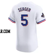 Corey Seager Men's Texas Rangers Gold Elite White 2024 Collection Jersey