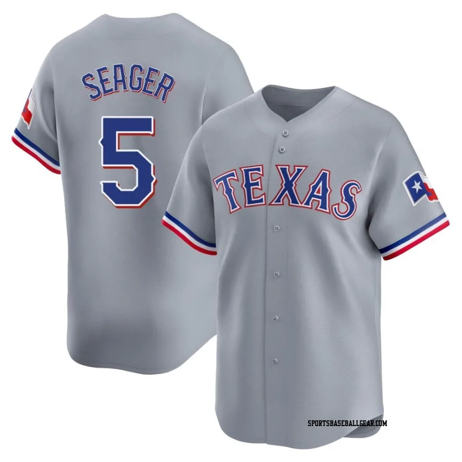 Corey Seager Men's Texas Rangers Gray Limited Away Jersey