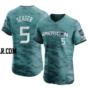 Corey Seager Men's Texas Rangers Teal Elite American League Game Vapor Premier 2023 All-Star Jersey