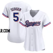 Corey Seager Women's Texas Rangers Gold Limited White 2024 Collection Jersey