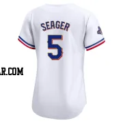 Corey Seager Women's Texas Rangers Gold Limited White 2024 Collection Jersey