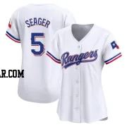 Corey Seager Women's Texas Rangers White Limited Home Jersey