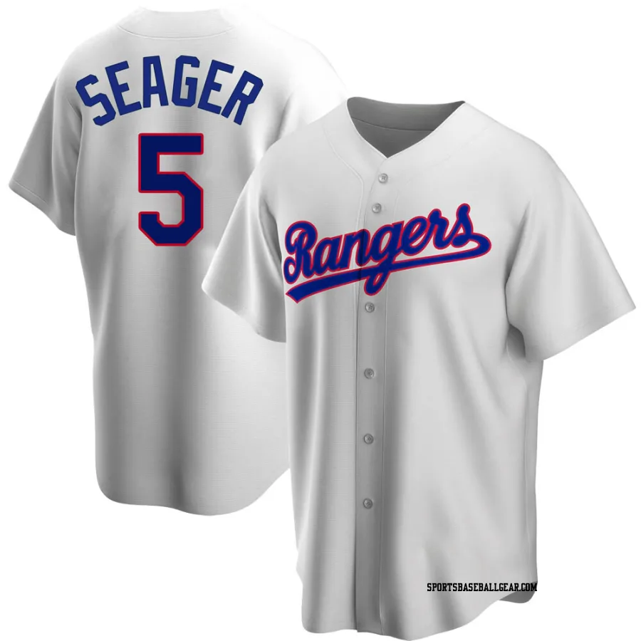 Corey Seager Youth Texas Rangers White Replica Home Cooperstown Collection Jersey