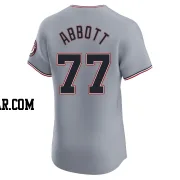 Cory Abbott Men's Washington Nationals Gray Elite Road Jersey