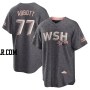 Cory Abbott Men's Washington Nationals Gray Replica 2022 City Connect Jersey