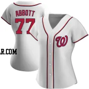 Cory Abbott Women's Washington Nationals White Authentic Home Jersey