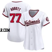 Cory Abbott Women's Washington Nationals White Limited Home Jersey