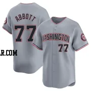 Cory Abbott Youth Washington Nationals Gray Limited Road Jersey