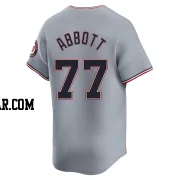 Cory Abbott Youth Washington Nationals Gray Limited Road Jersey