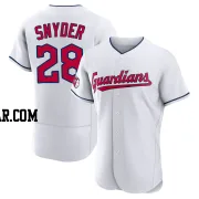 Cory Snyder Men's Cleveland Guardians White Authentic Home Jersey