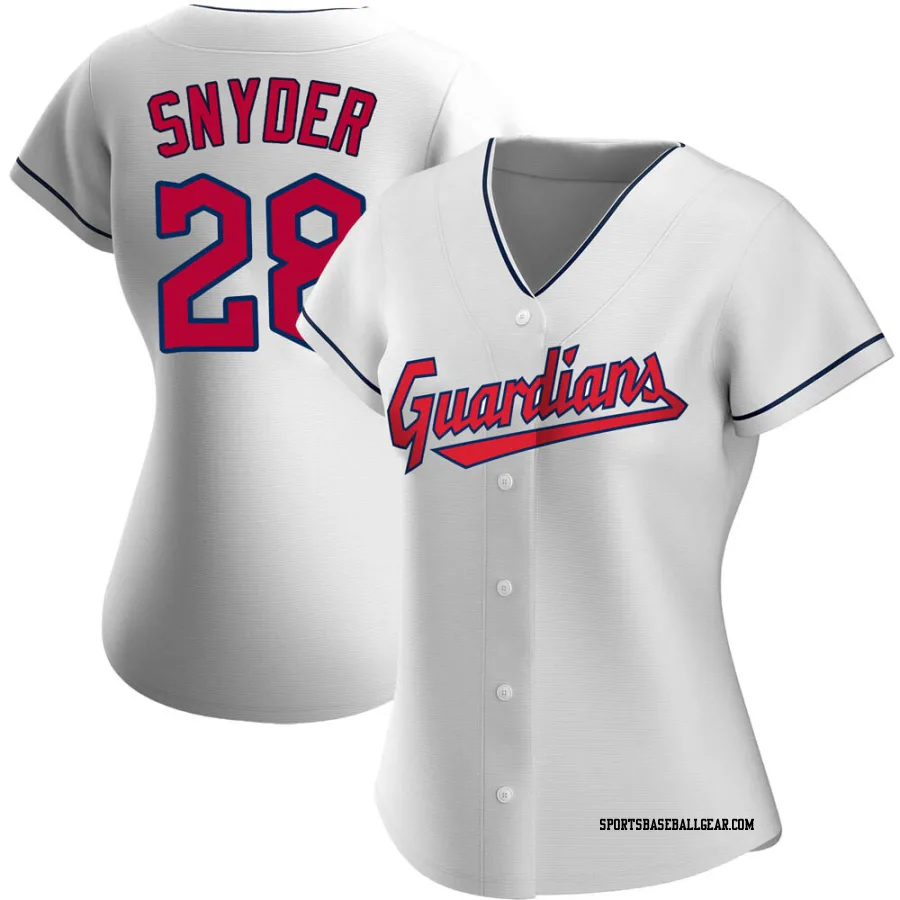 Cory Snyder Women's Cleveland Guardians White Authentic Home Jersey