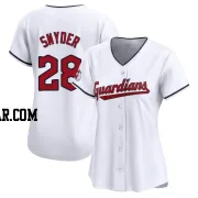 Cory Snyder Women's Cleveland Guardians White Limited Home Jersey