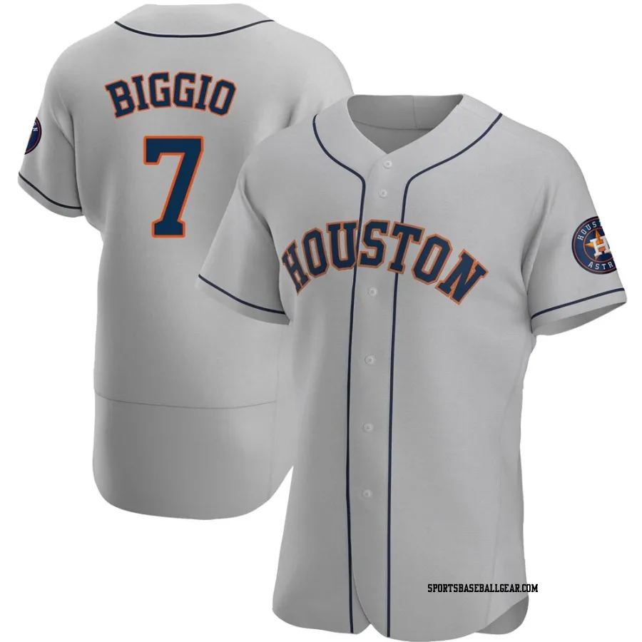 Craig Biggio Men's Houston Astros Gray Authentic Road Jersey