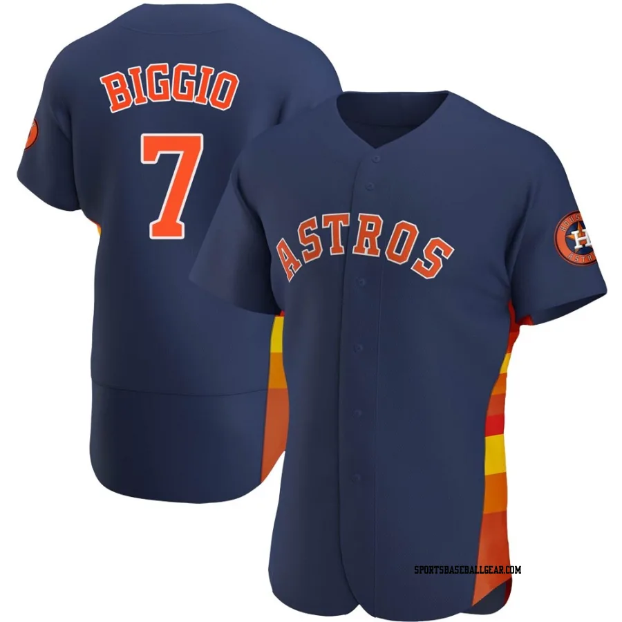 Craig Biggio Men's Houston Astros Navy Authentic Alternate Jersey