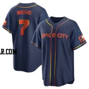 Craig Biggio Men's Houston Astros Navy Replica 2022 City Connect Jersey