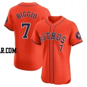 Craig Biggio Men's Houston Astros Orange Elite Alternate Vapor Premier Jersey