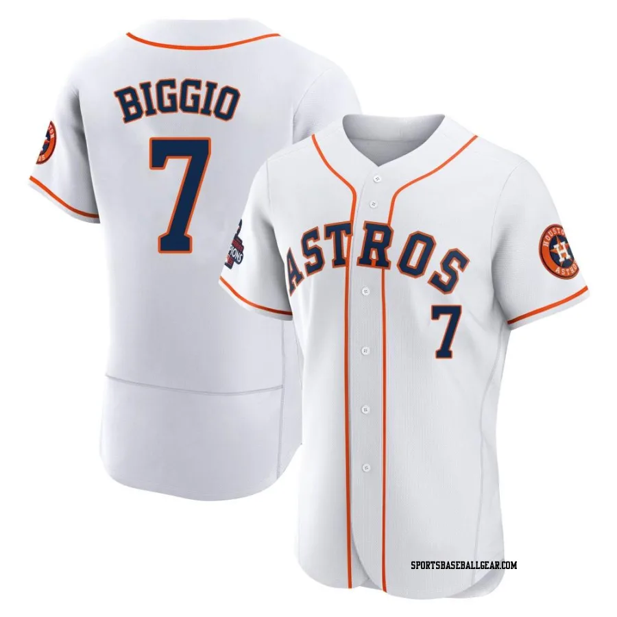 Craig Biggio Men's Houston Astros White Authentic 2022 World Series Champions Home Jersey