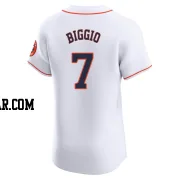 Craig Biggio Men's Houston Astros White Elite Home Jersey