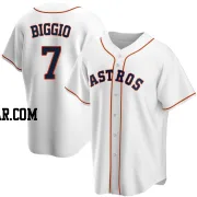 Craig Biggio Men's Houston Astros White Replica Home Jersey