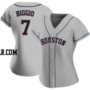 Craig Biggio Women's Houston Astros Gray Replica Road 2020 Jersey