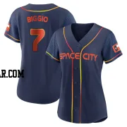 Craig Biggio Women's Houston Astros Navy Authentic 2022 City Connect Jersey