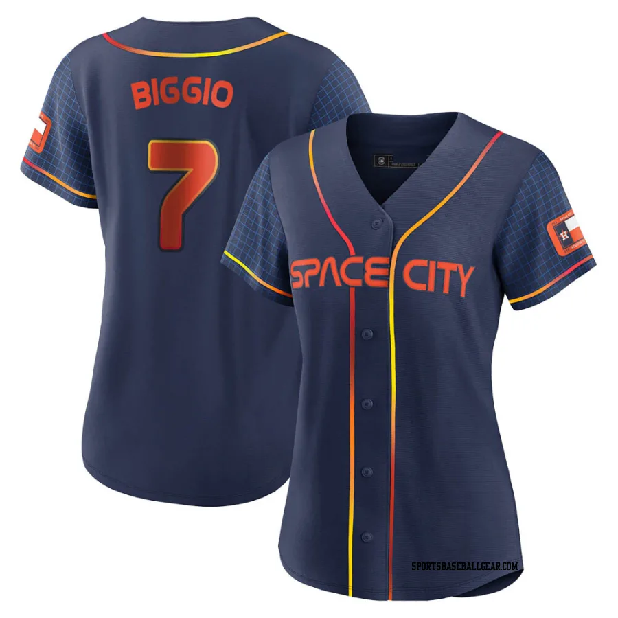 Craig Biggio Women's Houston Astros Navy Replica 2022 City Connect Jersey